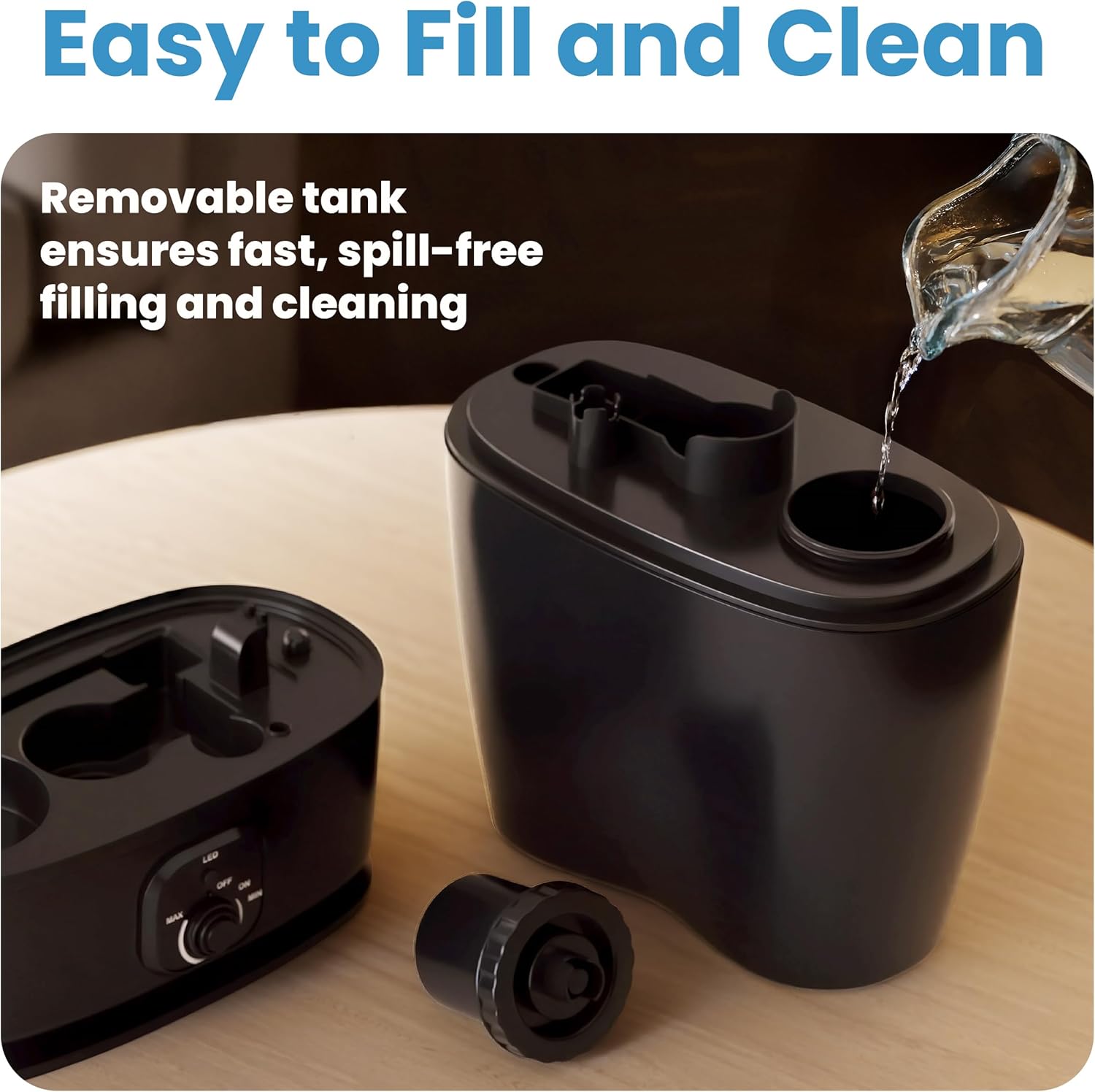 Everlasting Comfort 6L Humidifiers for Bedroom, Quiet 50HR Runtime No-Filter Supersized Cool Mist Humidifier Large Room for Whole House, Plants, Baby Nursery, Allergies, Dry Skin, Congestion, Indoor